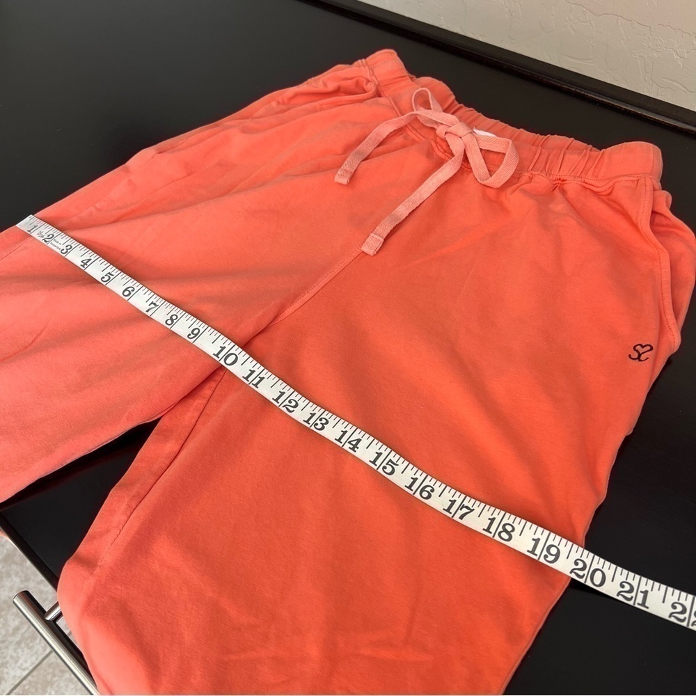 Seed to Style Organic cotton ombre lounge pants, straight leg, orange, size XXS - Picture 11 of 13